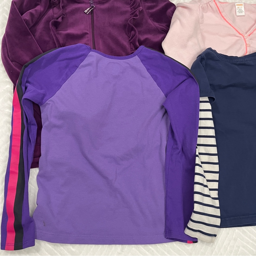 Girls Long Sleeve Shirt‎ Cardigan Jacket Bundle size medium Hanna Andersson - Picture 12 of 14